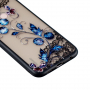 Plastový embosovaný kryt Motýľ a rastlina pre Huawei P20 Lite - transparentný
