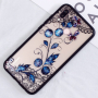 Plastový embosovaný kryt Motýľ a rastlina pre Huawei P20 Lite - transparentný