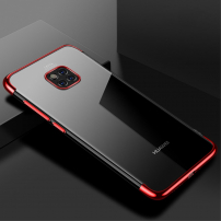 Cafele plastový kryt číry s rámčekom pre Huawei Mate 20 Pro - červený