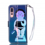 Flipové puzdro dievča pre Huawei P20 Pro - modré