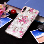Plastový kryt kvetiny pre Huawei P20 Pro - ružovosivý