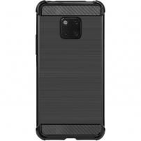 Imak kryt s brúsenou a karbónovou textúrou pre Huawei Mate 20 Pro - čierny
