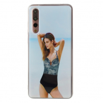 Presýpací kryt Dievča v plavkách pre Huawei P20 Pro - svetlomodrý