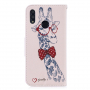 Flipové puzdro žirafa pre Huawei P Smart (2019) / Honor 10 Lite - staroružové