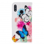 Flipové puzdro motýle pre Huawei P Smart (2019) / Honor 10 Lite - farebné