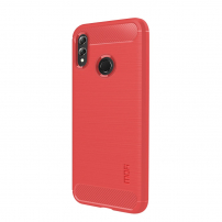 Mofi Plastový kryt s brúsenou textúrou pre Honor 10 Lite - červený