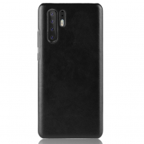 Kožený kryt pre Huawei P30 Pro - čierny