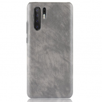 Kožený kryt pre Huawei P30 Pro - sivý