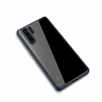 Ipaky číry kryt s rámčekom pre Huawei P30 Pro - tmavomodrý