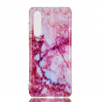 Plastový kryt mramor pre Huawei P30 - ružový