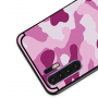 Nxe maskáčový plastový kryt pre Huawei P30 Pro - ružový