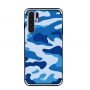 Nxe maskáčový plastový kryt pre Huawei P30 Pro - modrý