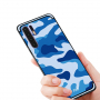 Nxe maskáčový plastový kryt pre Huawei P30 Pro - modrý
