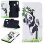 Flipové puzdro panda pre Huawei Y7 (2019) - biele