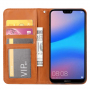 Flipové peňaženkové puzdro pre Huawei P30 Lite - hnedé