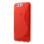 Plastový kryt S-Line pre Huawei P10 - červený