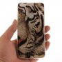 Plastový kryt tiger pre Huawei P10 Lite - čiernobiely