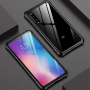 Kryt s kovovým rámčekom a tvrdeným sklom pre Xiaomi Mi 9 - čierny