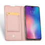 Dux Ducis Skin Pro kožené puzdro pre Xiaomi Mi 9 - ružovo-zlaté