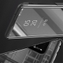 Zrkadlové flipové puzdro pre Xiaomi Mi 9 - čierne