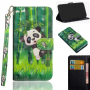 Flipové puzdro panda pre Google Pixel 3 - zelené